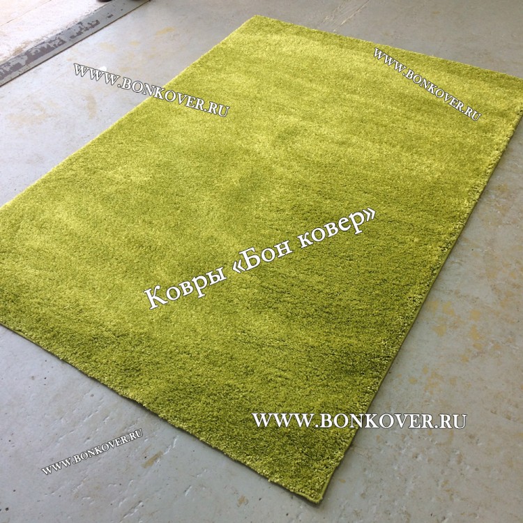 Зеленый Ковер С Длинным Ворсом