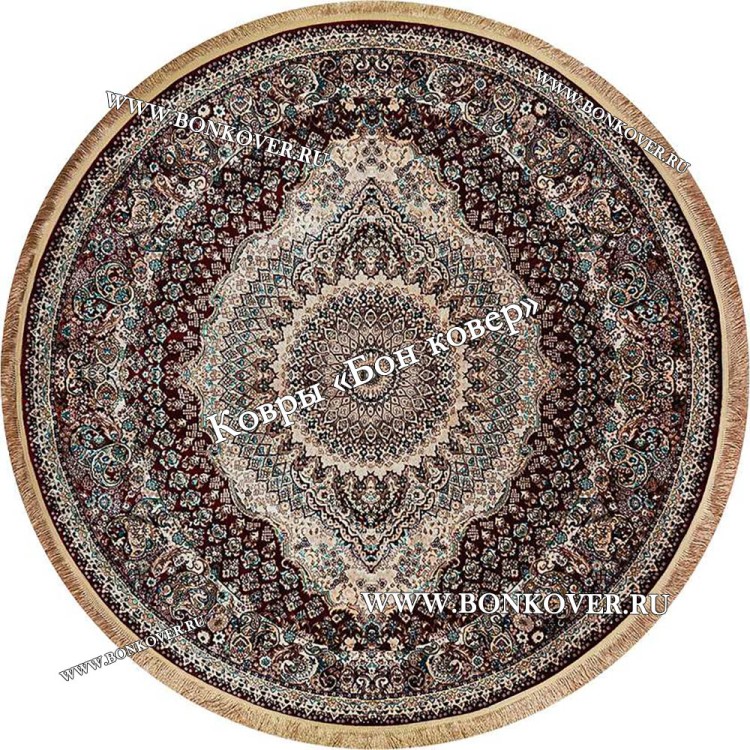 Восточный Ковер Для Гостиной Медальон Дизайн 28751 круг