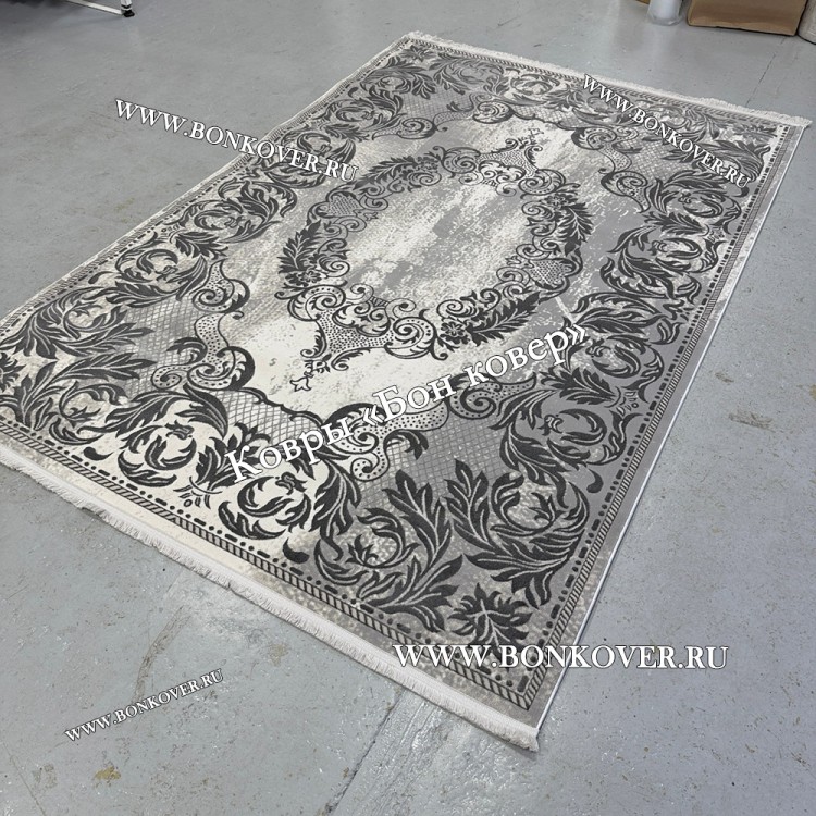 Ковер Турция Для Гостиной Дизайн 96 Серый