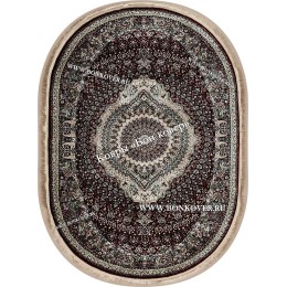 Овальный Ковер с Восточным Узором Медальон Арт 30345