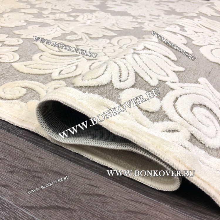 Тонкий Ковер Из Вискозы Круг Арт 30540