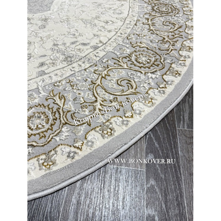 Турецкий Овальный Ковер Для Гостиной Арт 131 Серый