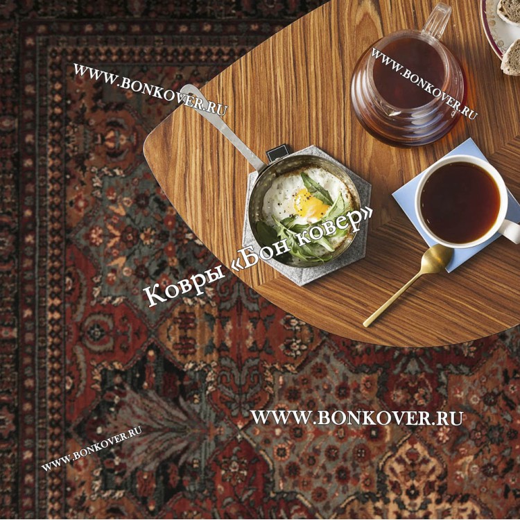 Шерстяной ковер для гостиной дизайн 04