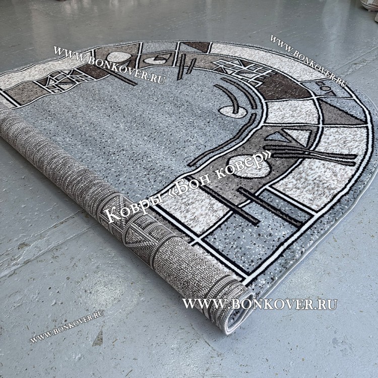 Ковер Коротковорсный Карпет Дизайн 21 Овал