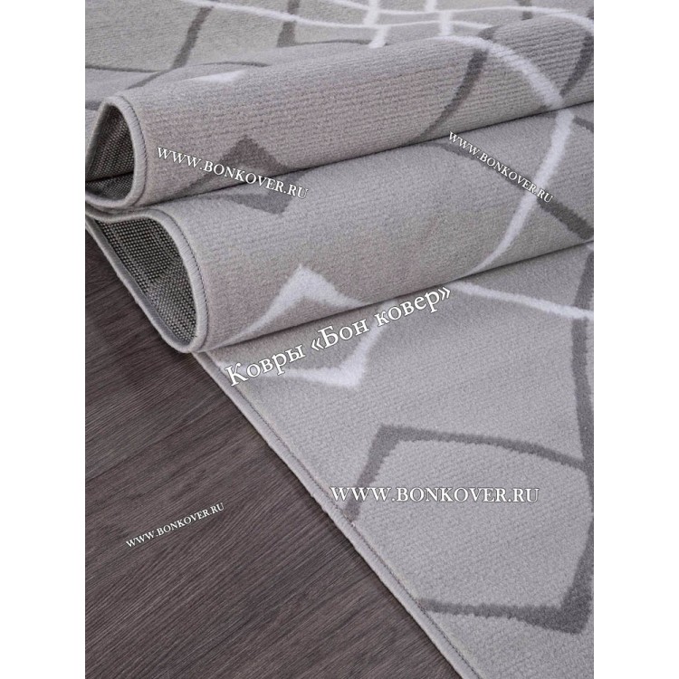 Ковер Лайт Карпет New 2 Дизайн 18 серый