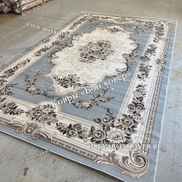 Ковер Для Гостиной Дизайн 02 Серый Прямоугольный