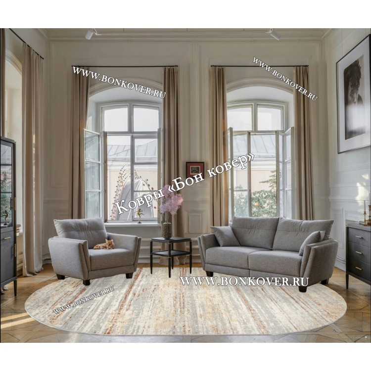 Ковер в гостиную дизайн 29651 Овал