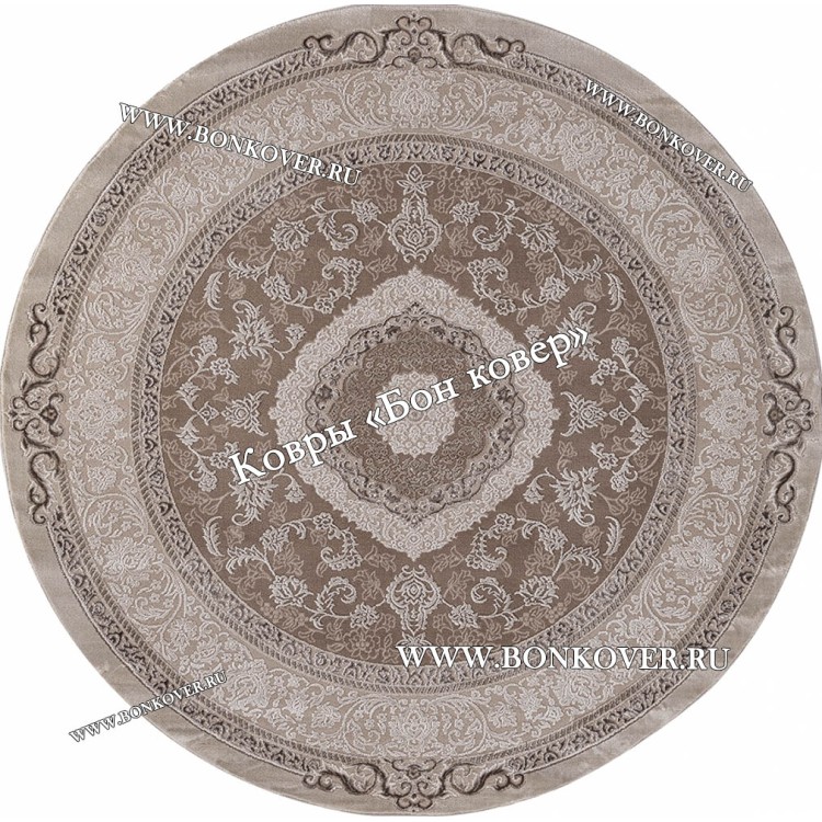 Классический ковер дизайн 82 Бежево-коричневый