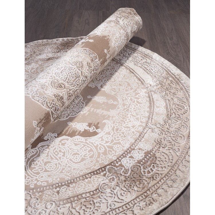 Ковер Armina 03704A BROWN / BROWN Круг