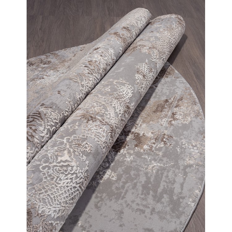 Ковер Armina 03851C GREY / BROWN Круг