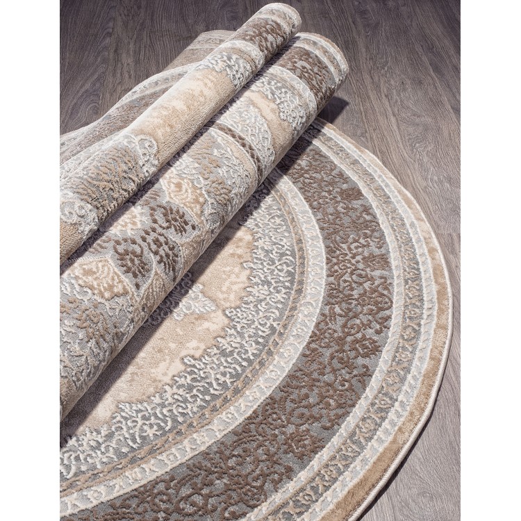 Ковер Armina 04037C GREY / BROWN Овал